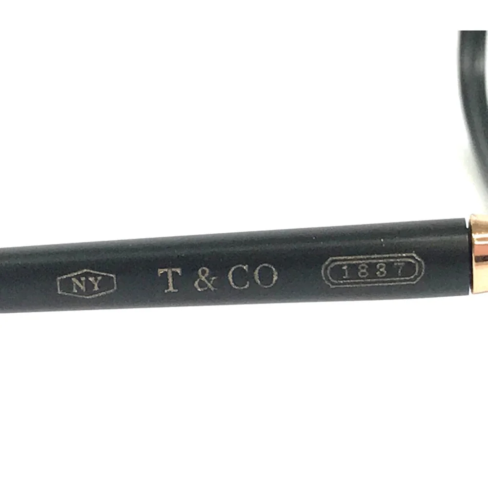 Tiffany & Co. Eyeglasses Frames TF2135 8001 Matte Black Gold Logos 52-16-140